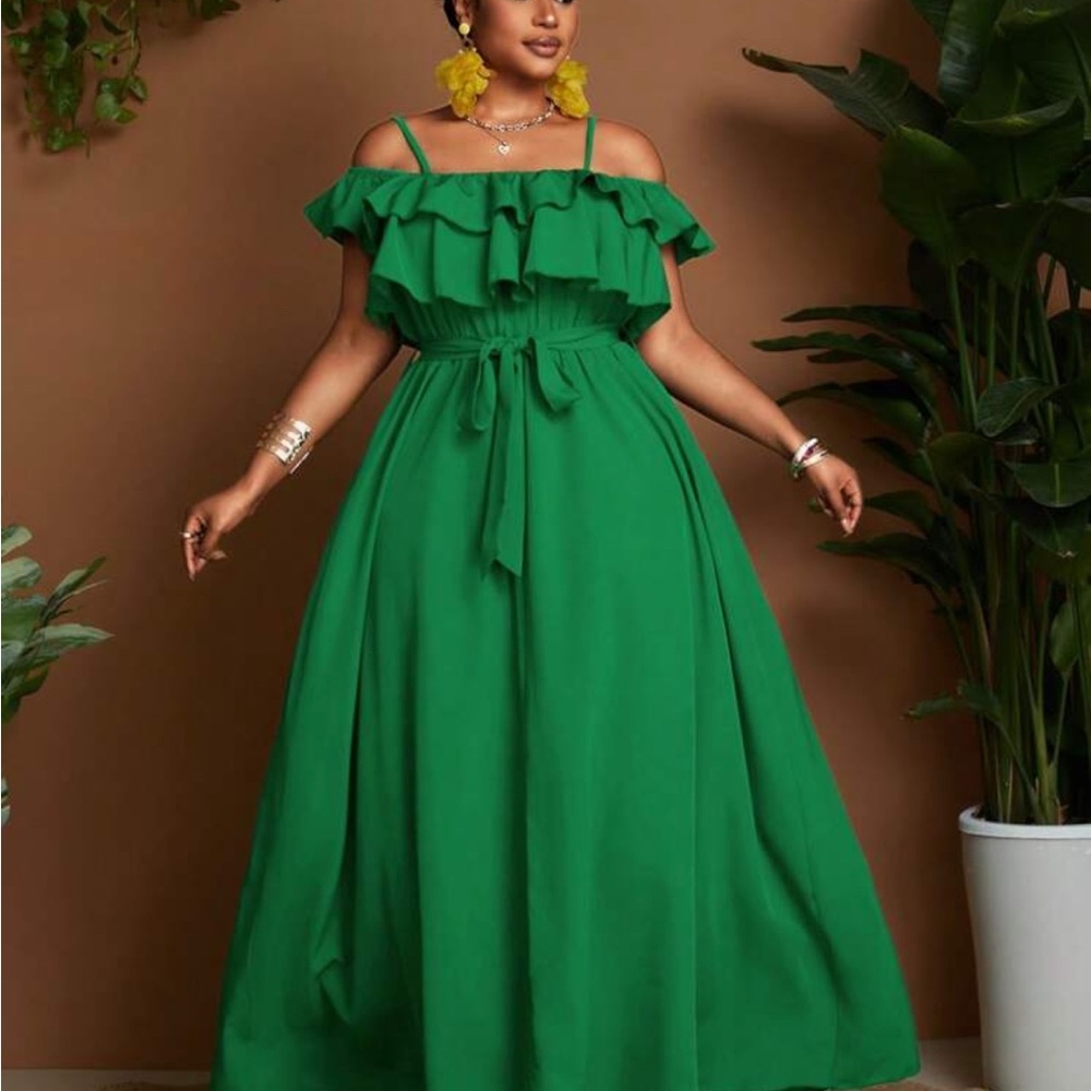 Off-Shoulder Maxi Dress